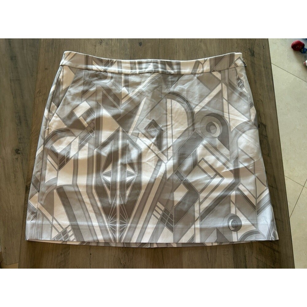 Ralph Lauren Golf Skort Pockets Lined Skirt Womens Sz 12 Grey Silver Athleisure